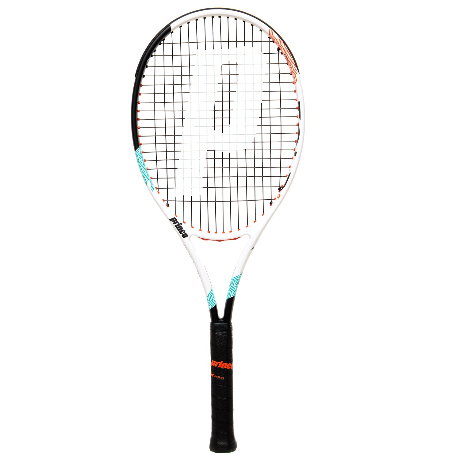 Tour 100 (310g) - White/Teal/Orange - Tennis Racquets - Prince Sports